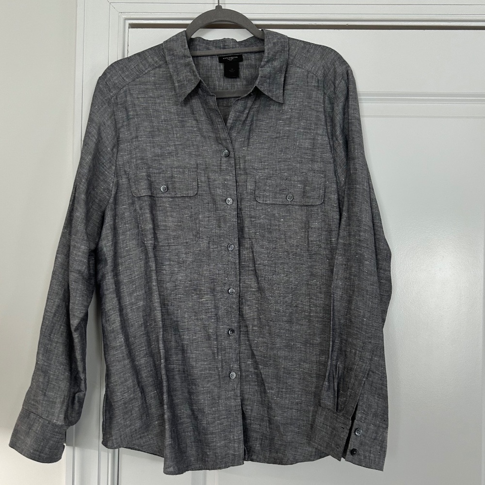 New Ann Taylor Button Down Blouse